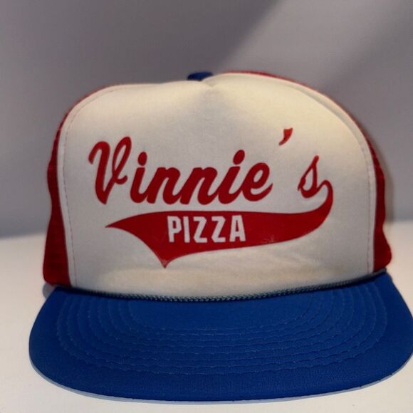 Vintage Vinnie’s pizza Red and Blue Trucker Hat - Picture 1 of 9